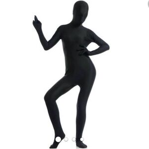 MORPHSUITS Black Full Zip Jumpsuit